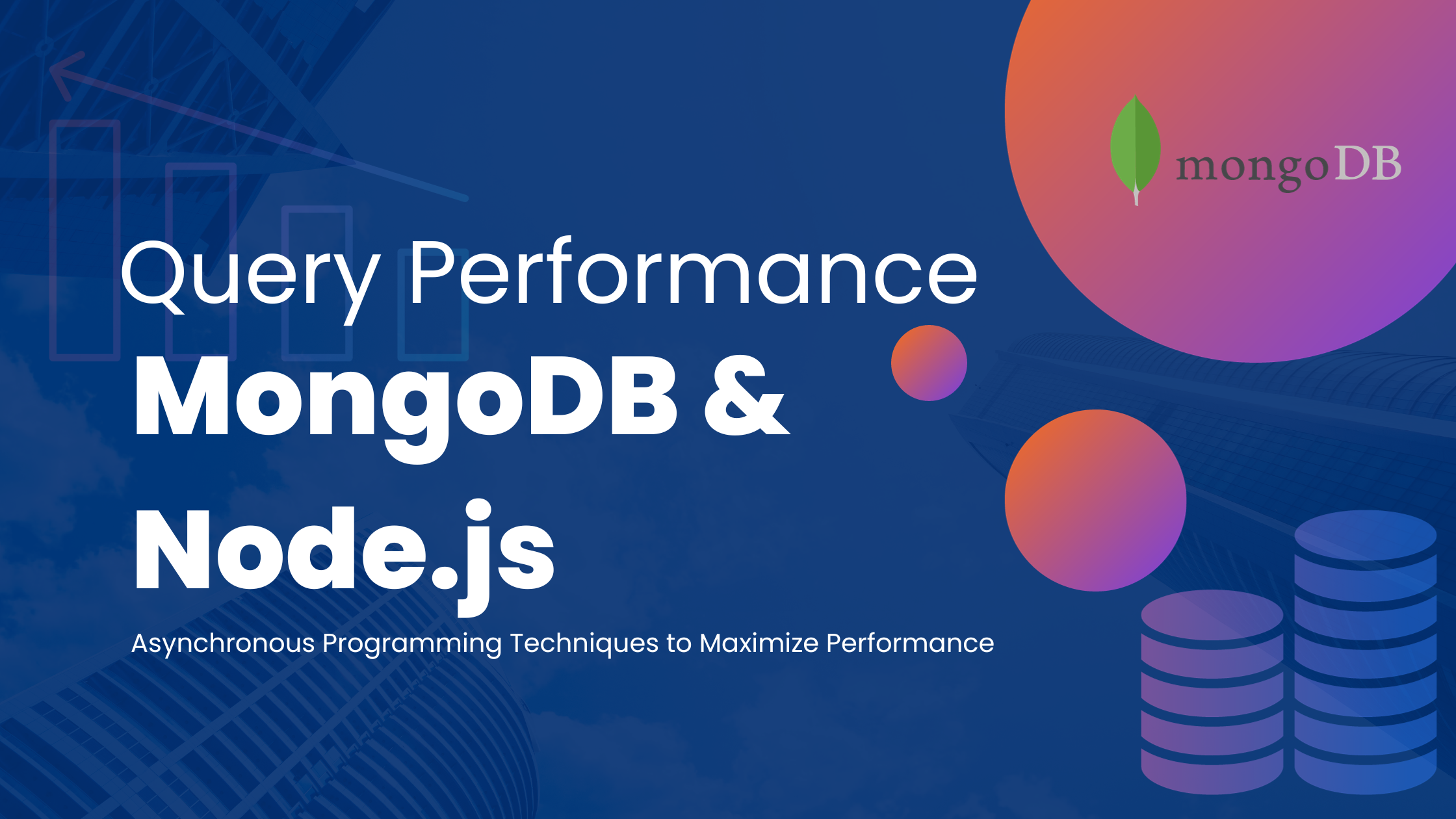 Handling MongoDB Queries with Async/Await and Promises, and Maximizing Performance in Node.js