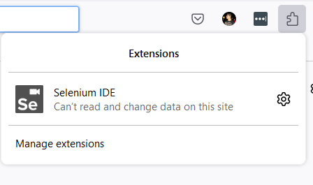 Firefox - Selenium IDE Plugin